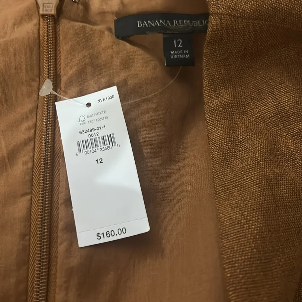 NWT Banana Republic Size 12 Maxine Linen Romper Rtv$160